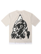 T-shirt oversized gris Starseed alien grosse tête