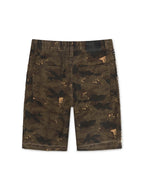 Shorts en jean N.M.E NYC Enemy Army '97 - Délavage camouflage
