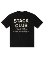 Stack Club Cash Flow Heavyweight Tee - Black/Cream