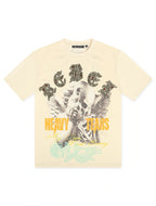 T-shirt à strass Rebel Minds Heavy Tears - Crème