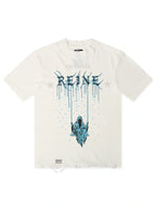November Reign Storm Hand Shredded T-Shirt - Weiß