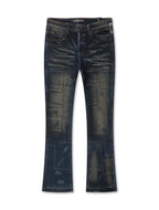 Valabasas Bricks Stacked Denim - Dirty Blue