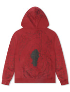 Veste zippée Revenge Tattoo - Rouge/Noir