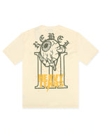 T-shirt à strass Rebel Minds Heavy Tears - Crème