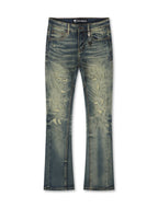 Valabasas Vin Stacked Jeans – Dark Vintage Blue