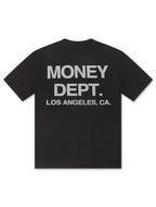 T-shirt imprimé bouffant Money Dept. Los Angeles - Noir/Gris