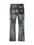 Valabasas Vin Stacked Jeans – Dark Vintage Blue