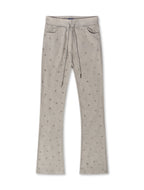 Rebel Denim Diamond Stacked Sweatpants - Grau