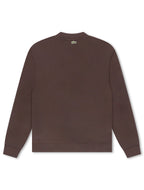 Lacoste Besticktes Schild-Fleece-Sweatshirt – Braun