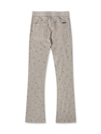 Rebel Denim Diamond Stacked Sweatpants - Grau