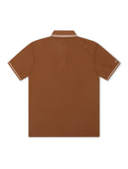 Malbon Fairway Applique Pique Polo - British Tan