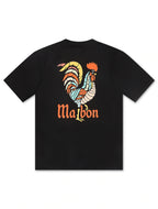 T-shirt Malbon Bermuda Rooster - Noir