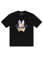 T-shirt Milos Psycho Bunny à motif – Noir