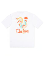 T-shirt Malbon Bermuda Rooster - Blanc