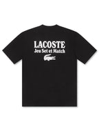T-shirt en jersey épais coupe ample Lacoste - Noir