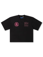 Rebel Denim Developmental Saints Cropped Tee - Black
