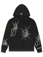 Sweat à capuche LA Flail Concept - Noir délavé