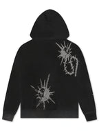 Sweat à capuche LA Flail Concept - Noir délavé