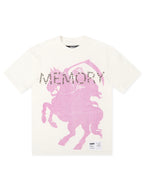 Memory Lane T-Shirt mit Nieten - Weiß