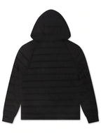 Psycho Bunny Herren Daunenjacke Humphrey mit Kapuze – Schwarz