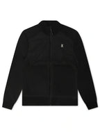Psycho Bunny Chemise en flanelle zippée à matériaux mixtes Michael pour homme - Noir