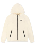 Nike Herren Sportswear Tech Fleece Kapuzenjacke mit durchgehendem Reißverschluss – Creme