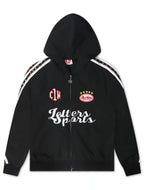 Red Letters x Cam Newton Strass-Kapuzenpullover – Schwarz