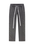 Embellish Ice Lounge Rhinestone Sweatpants - Slate