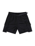 Apastime Vacation in Portugal French Terry Belted Shorts - Black