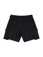 Apastime Vacation in Portugal French Terry Belted Shorts - Black
