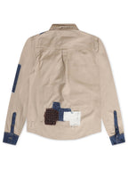 Smugglers Moon Button-Up Webware Top - Khaki-Karo