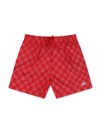 Nike Herren Club Shorts – Kariert Rot