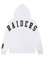 Pro Standard Las Vegas Raiders Wingspan Drop Shoulder Kapuzenpullover – Weiß