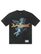 T-shirt chérubin Memory Lane - Noir vintage