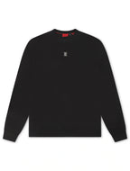 Hugo Boss Dettil Rundhals-Pullover – Schwarz