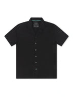 Psycho Bunny Bryan Camp Collar Shirt - Black
