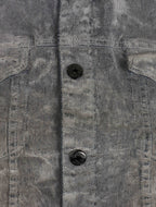Vicious Denim Veste en jean enduit de velours - Gris