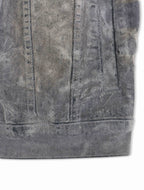 Vicious Denim Veste en jean enduit de velours - Gris