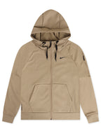 Nike Mens Therma Full Zip Fitness Top - Khaki
