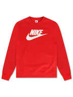 Haut ras-du-cou en molleton Nike Sportswear Club pour homme - Rouge Université