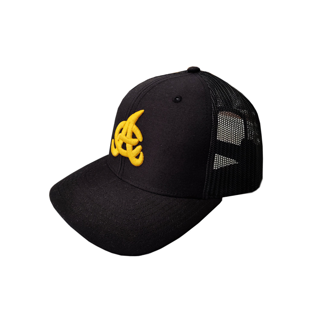 Casquette de camionneur en maille brodée Aguilas Cibaeñas – Casquette de baseball réglable à bouton-pression
