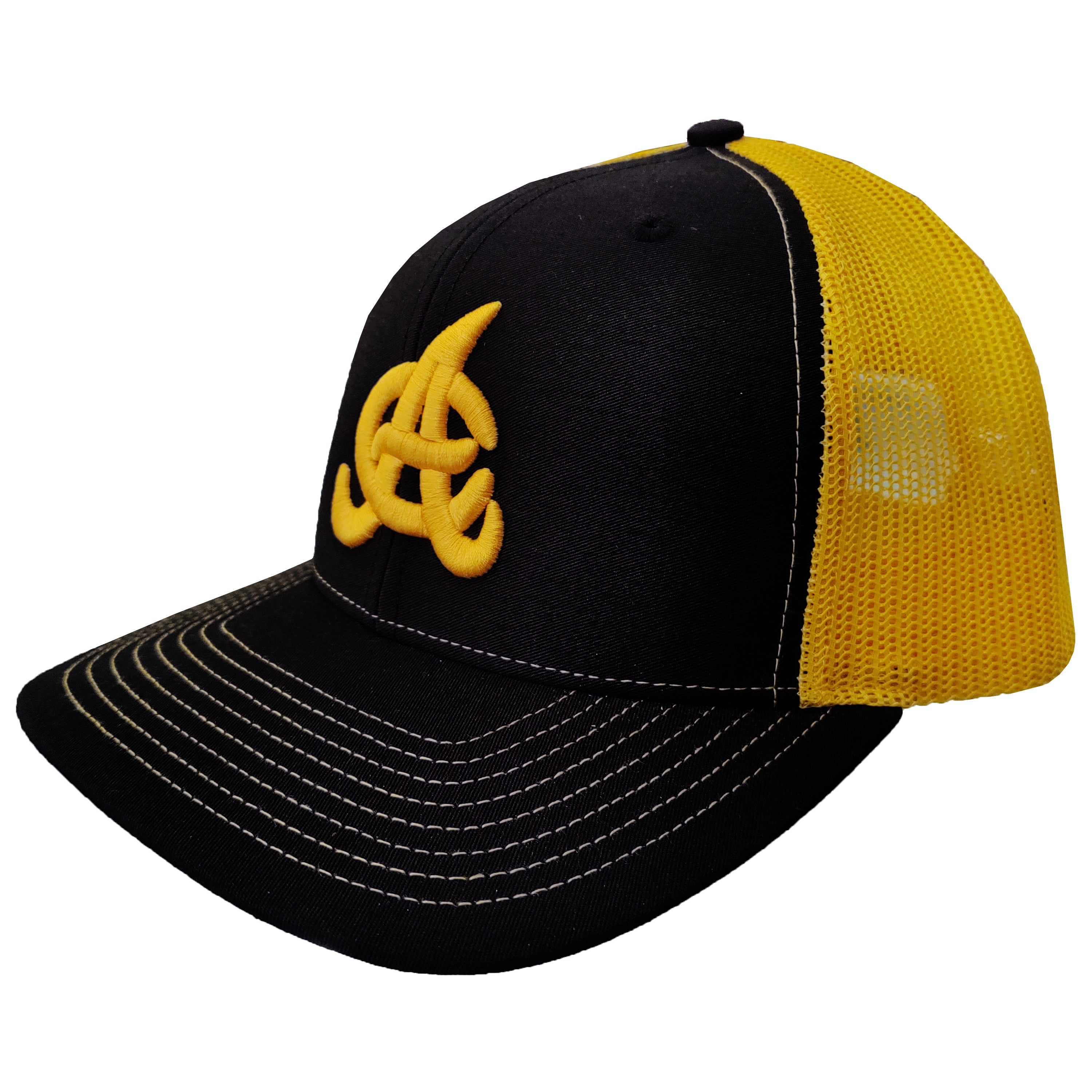 Casquette de camionneur en maille brodée Aguilas Cibaeñas – Casquette de baseball réglable à bouton-pression
