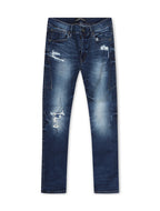 Krome Herren Slim Fit Jeans – Admiralblau