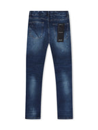 Krome Herren Slim Fit Jeans – Admiralblau