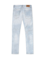 Jean Jordan Craig Ross Fit déchiré et rapiécé - Bleu glacier