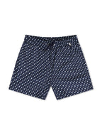 Boss Badeshorts mit Monogramm-Print - Blau