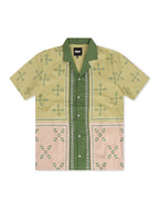 Memory Lane Patchwork-Hemd mit Knöpfen – Khaki