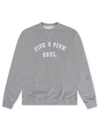 Triple 5 Hommes col rond Essex - Gris chiné