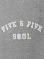 Triple 5 Hommes col rond Essex - Gris chiné