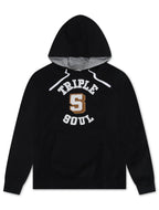 Triple 5 Mens UNY Sweat à Capuche Manches Longues - Noir Délavé